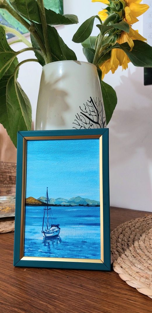 Картина "Яхта на морі"