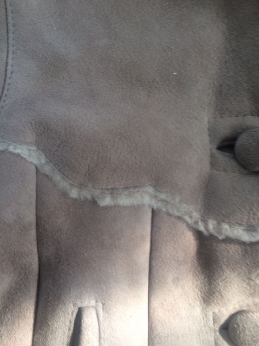 Kożuszek kożuch nowy z kapturem rozm 128