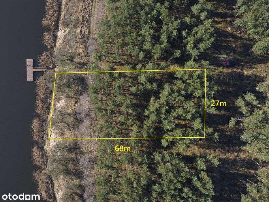 Działka z linią brzegową nad jeziorem | MPZP | Prąd na działce | VAT23