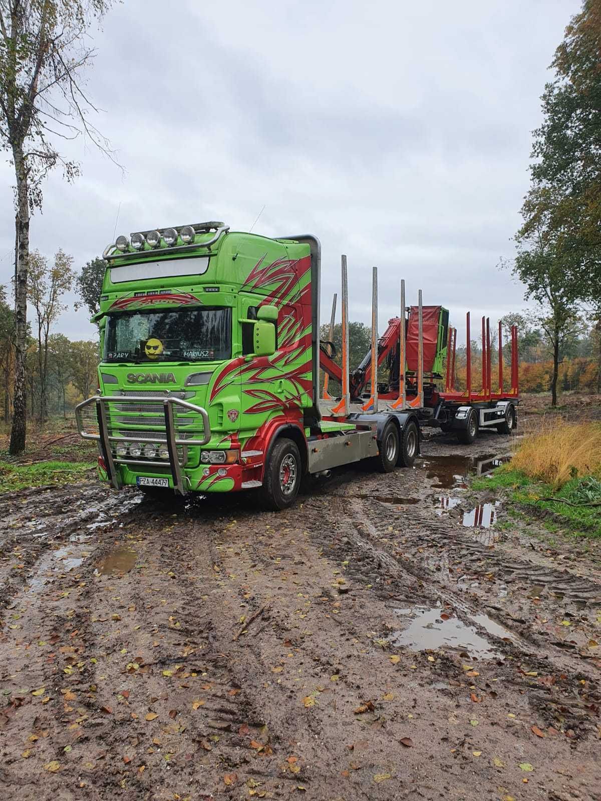 Samochód ciężarowy Scania 2011 r. do drewna
