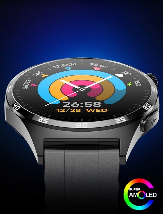 Zegarek Męski Smartwatch Dla Seniora Ekg Pomiar Cukru Ciśnienie Temper