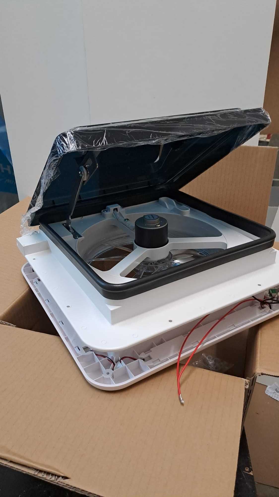 claraboia 28x28 autocaravana, ventilador reverso iluminação led de 12v