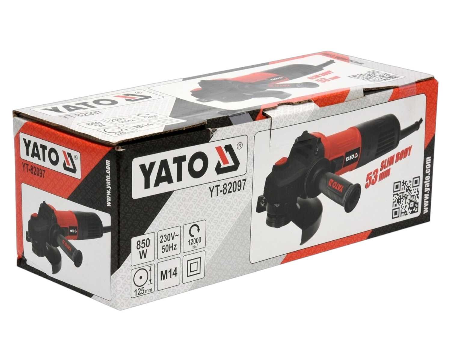 PROFESJONALNA Szlifierka Kątowa Yato 850W 125mm 12000 obr/min MOCNA