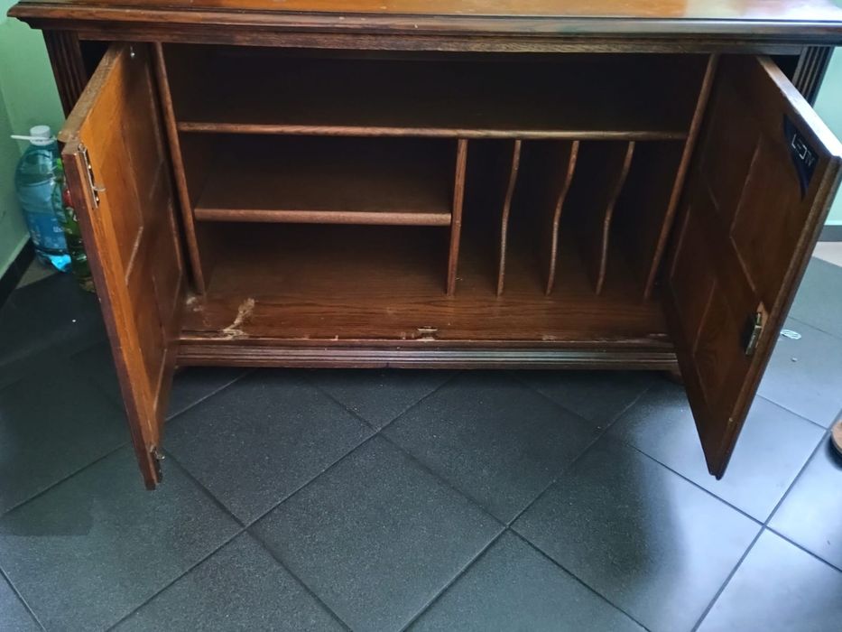 Szafka RTV dębowa