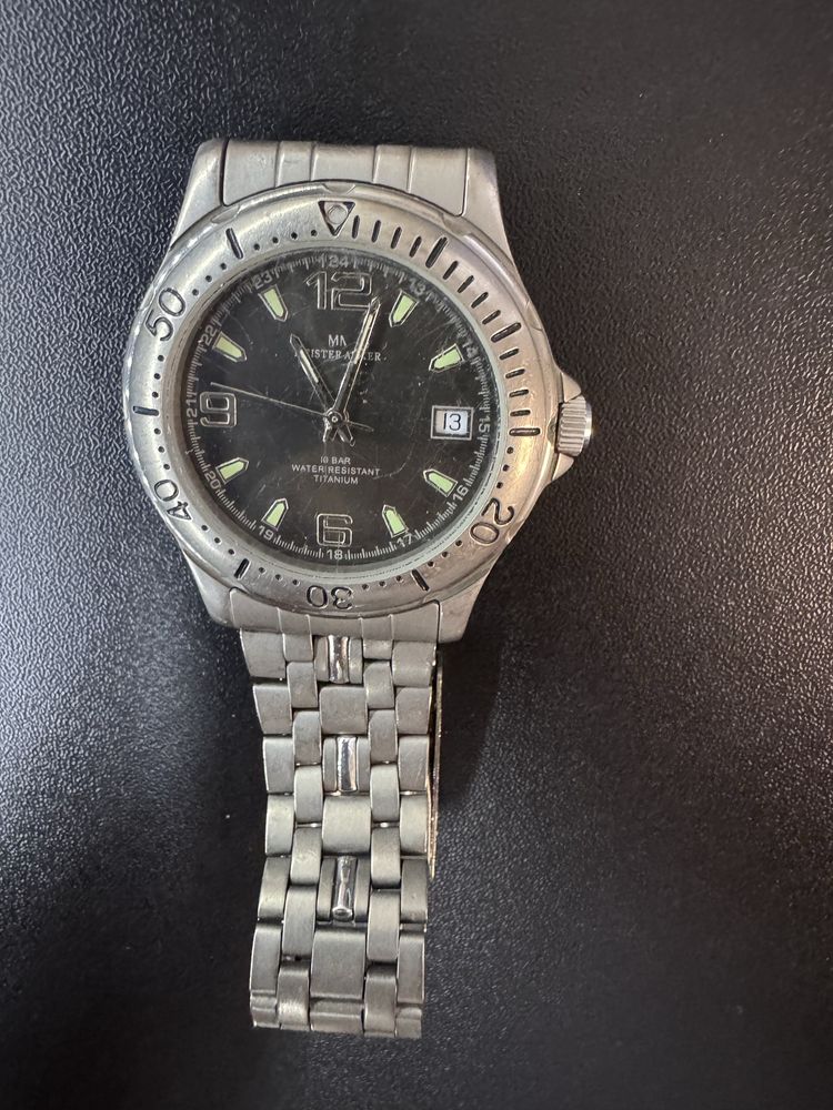 Sprawny Zegarek Meister Anker 803.001 tytanium 7/22 tytanowy kwarcowy