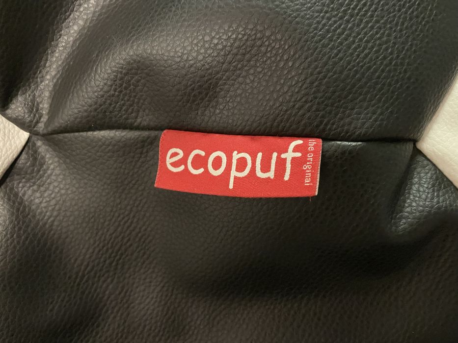 Pufa XXL Ecopuf ( wzór w kształcie piłki do nogi)