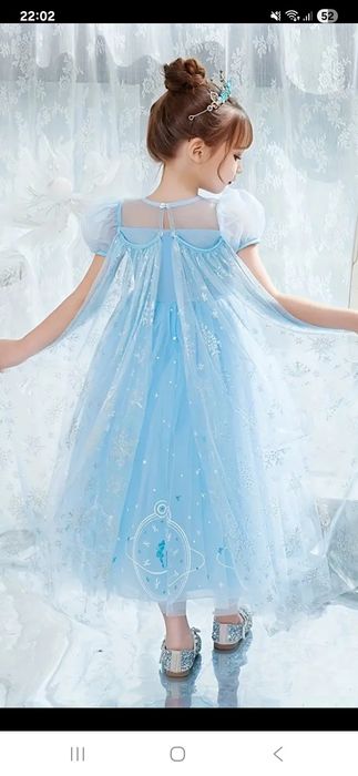 Strój kostium Elsa kraina lodu rozmiar 110
