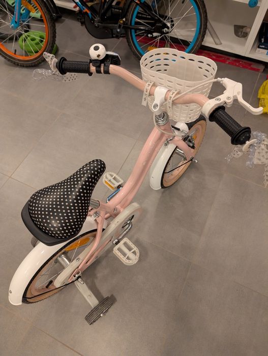 Rower dziecięcy różowy 4-6 lat dla dziewczynki