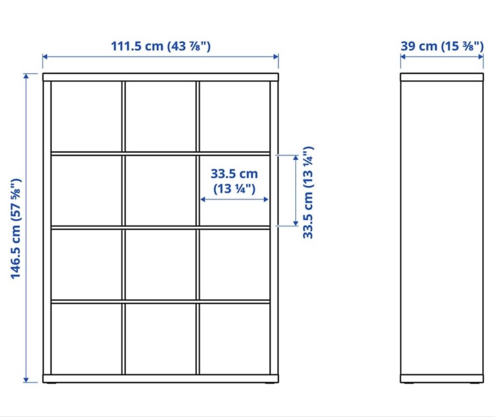 Biały regał KALLAX z Ikea
