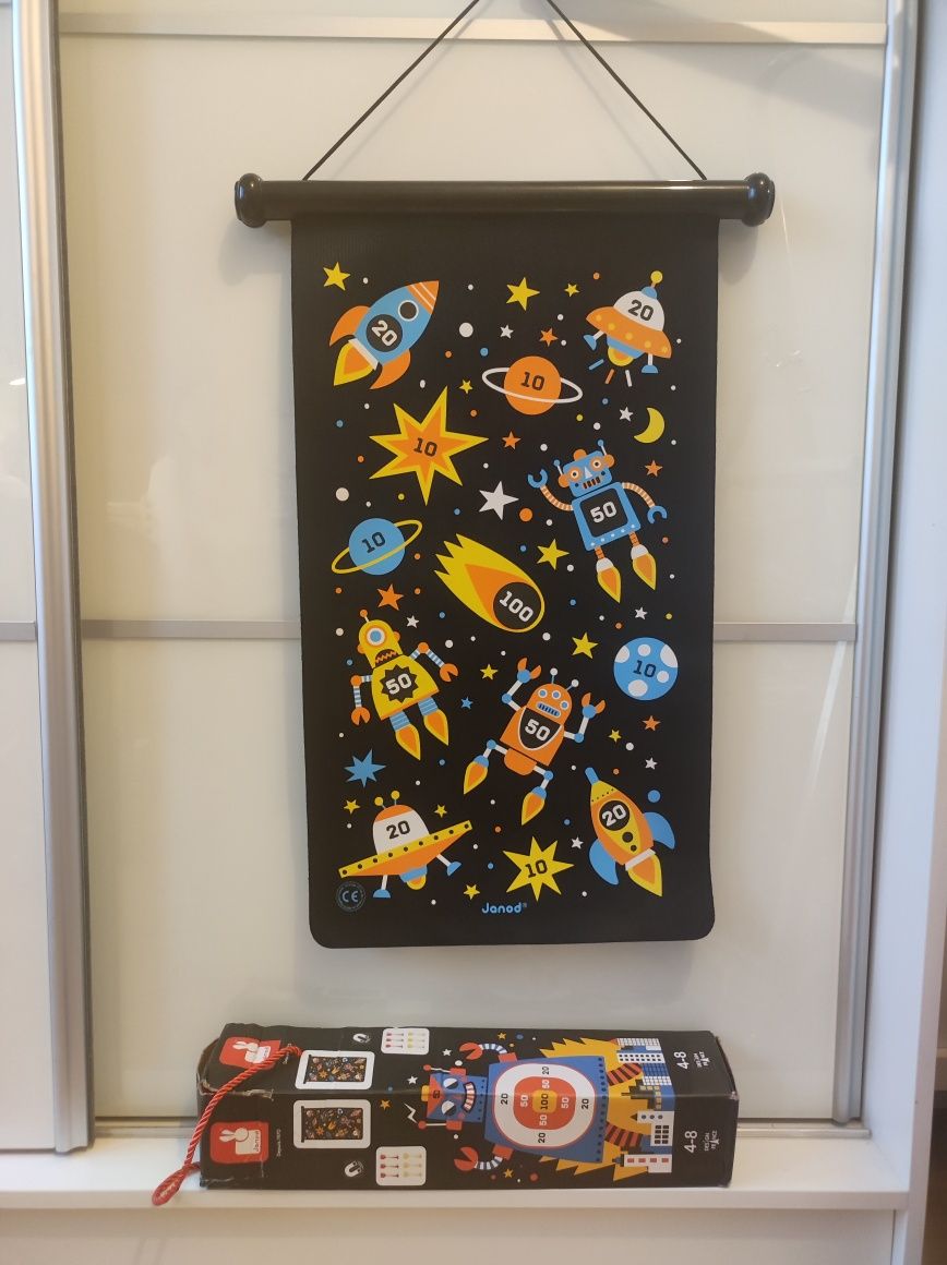 JANOD rzutki magnetyczne gra Dart Roboty + pudełko