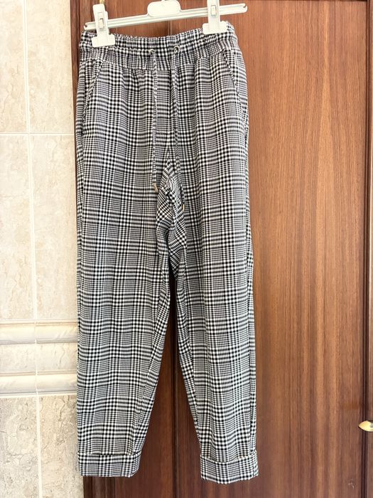 Calças xadrez tamanho XS