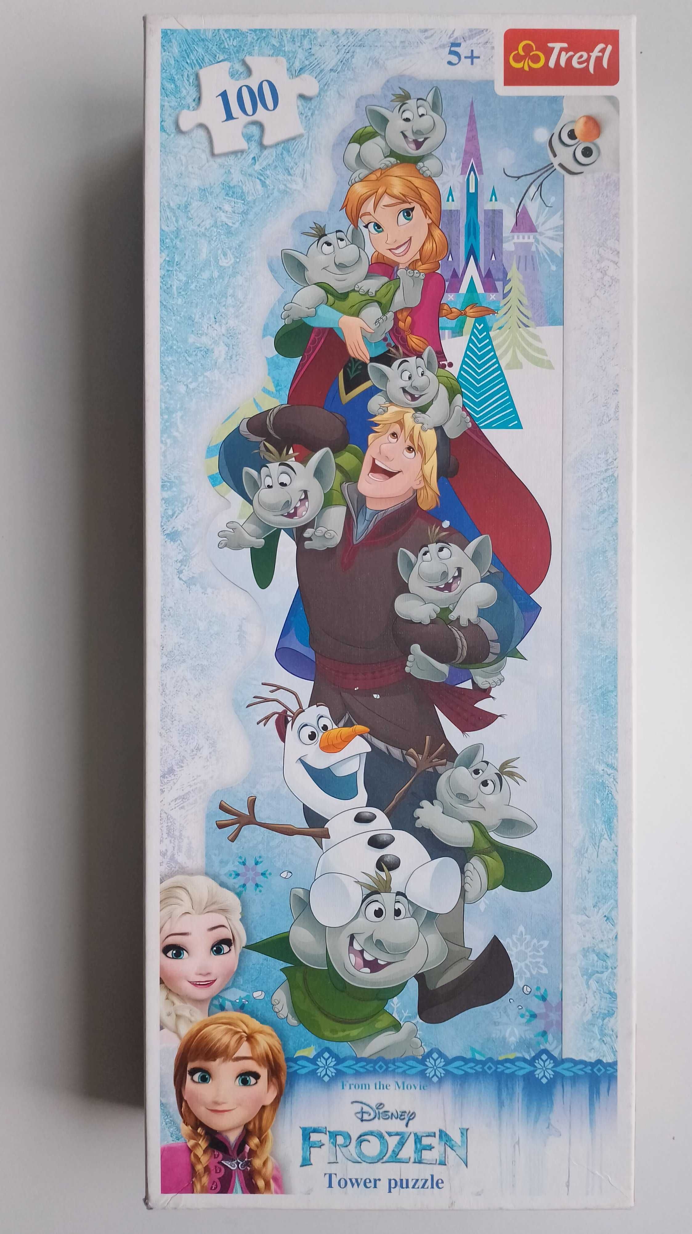 Puzzle Kraina Lodu, Frosen, Disnay, 100 elementów, Elsa i Anna, 5+