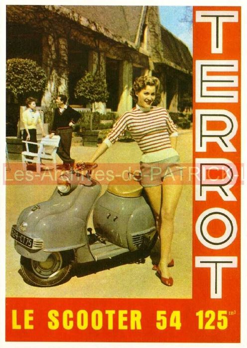terrot VMS 100 z 1951 roku mobecane heinkel osa zabytkowy francuski