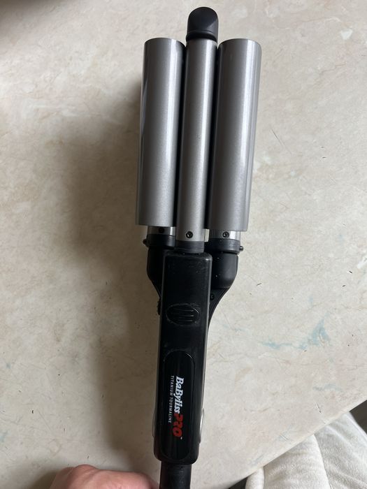 Трійна плойка BaByliss ProWaver(титан-турмолін покриття)