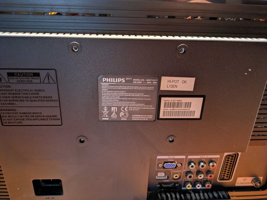 Televisão e monitor para PC Philips