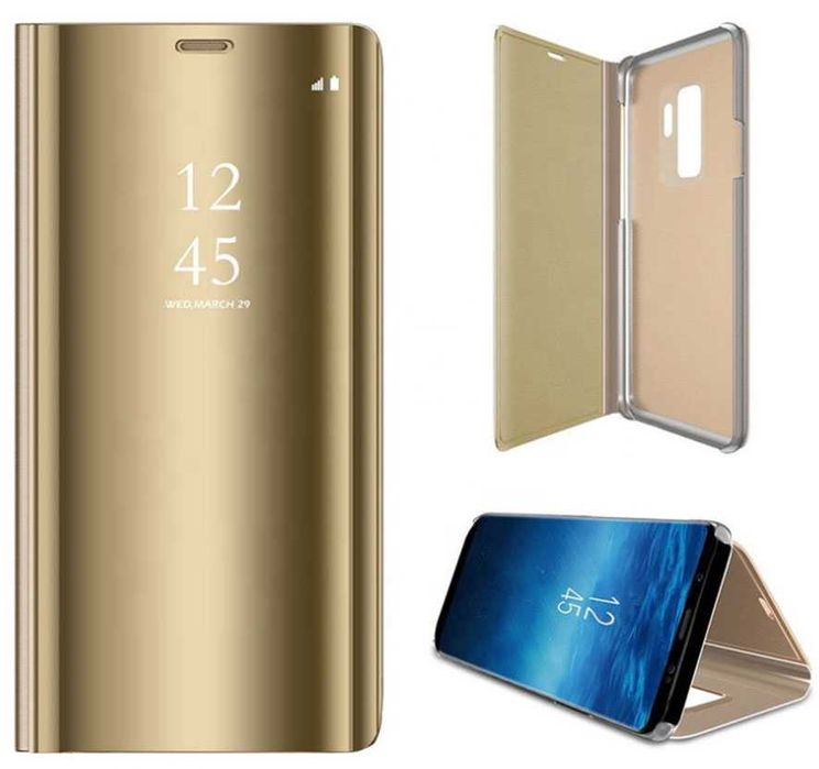 Etui z klapką do Samsung Galaxy S23 kolor: złoty