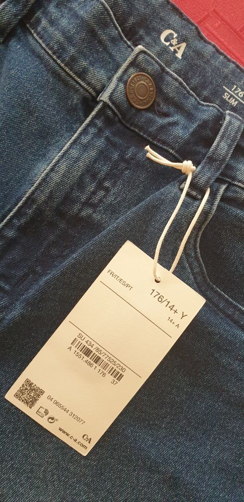 Spodenki jeansowe C&A dla chłopca - nowe rozm. 176