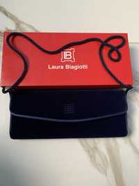 Welwetowa torebka kopertówka Laura Biagiotti