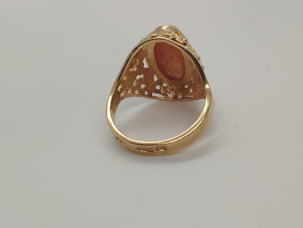 Золотой перстень СССР с сердоликом 18 размер 6.53 грамма