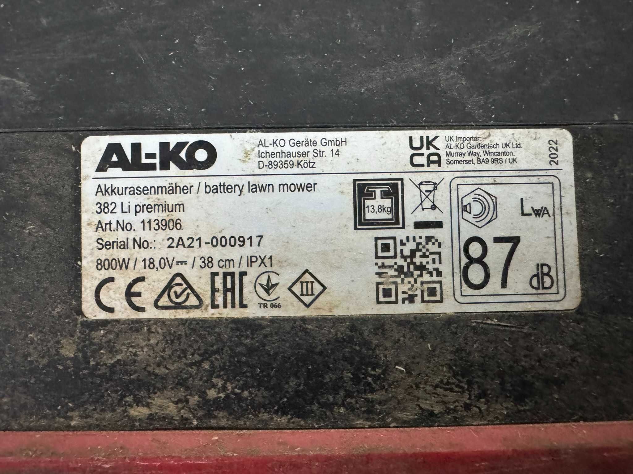 Kosiarka akumulatorowa AL-KO 38.2 LI Premium