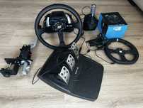 Kierownica logitech g920 + kierownica slide + shifter + hydrołapa