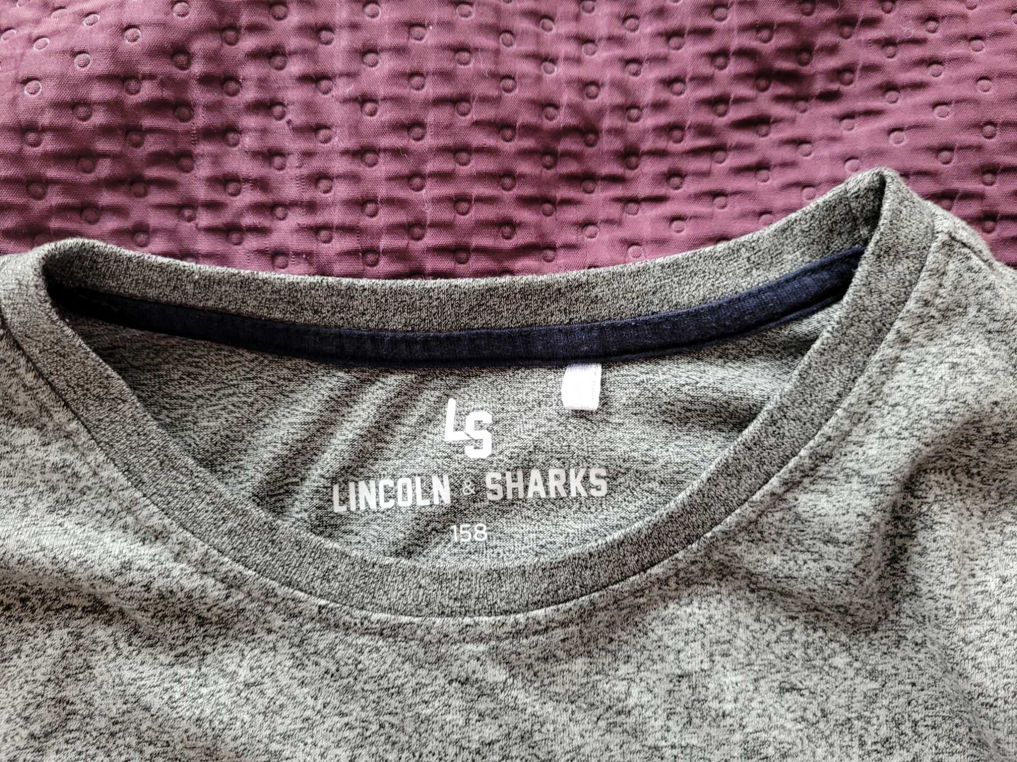 Bluzka dla chłopca szara lincoln & sharks rozmiar 158