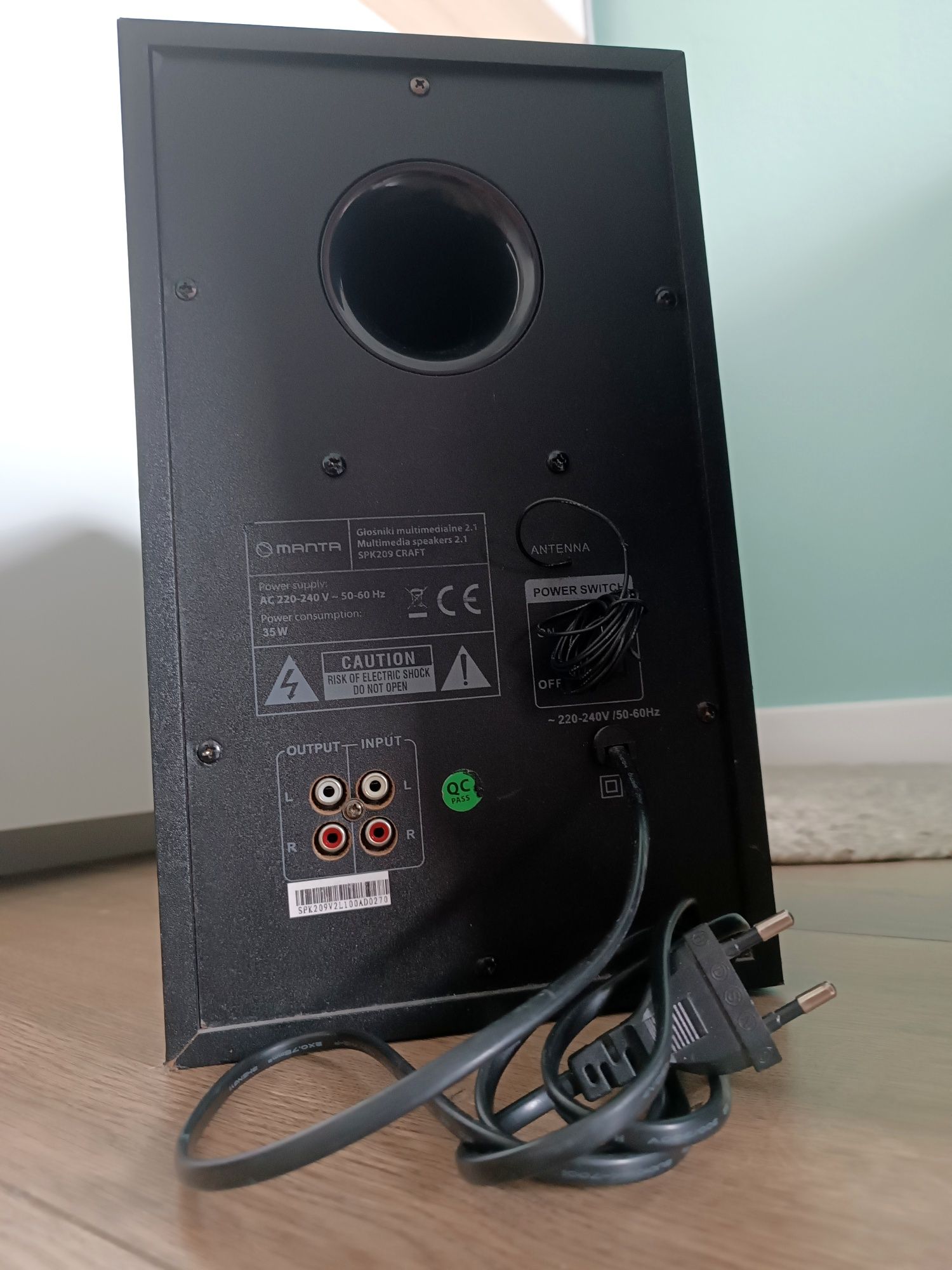 Głośniki 2.1 Subwoofer, Bluetooth, Radio Manta/Tracer Tumba