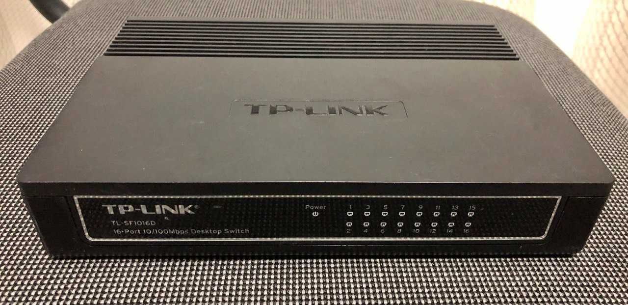 Lan коммутатор сетевой TP-LINK TL-SF1016D маршрутизатор 16 портов