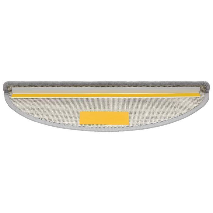 vidaXL Maty na schody 30 szt. Jasnoszary 56x17x3 cm