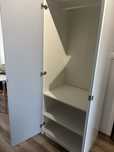Szafa PAX IKEA biała front lustrzany 202x74x60