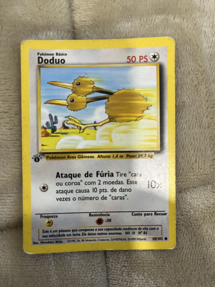 Vendo cartas pokemon (primeira ediçao)