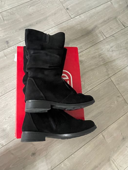 Сапожки жіночі зимові замшеві