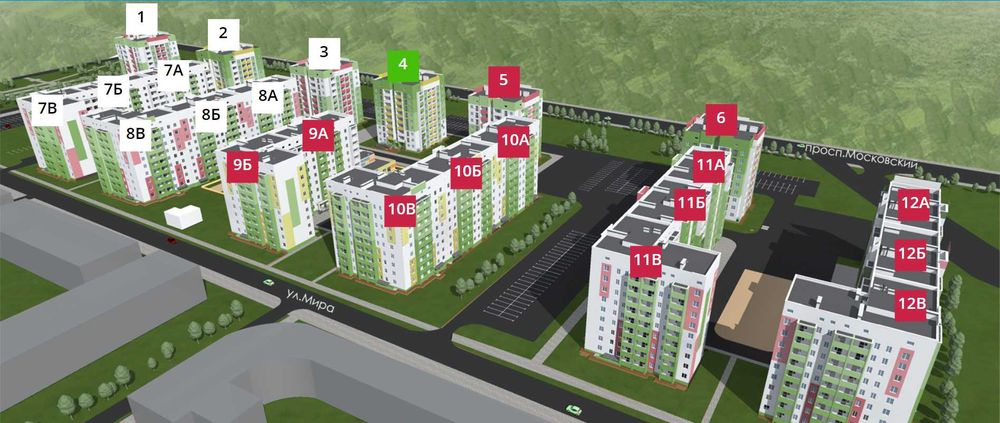 DC S4 Продам 1 комнатную квартиру новострой 43кв.м ЖК Мира-3 документы