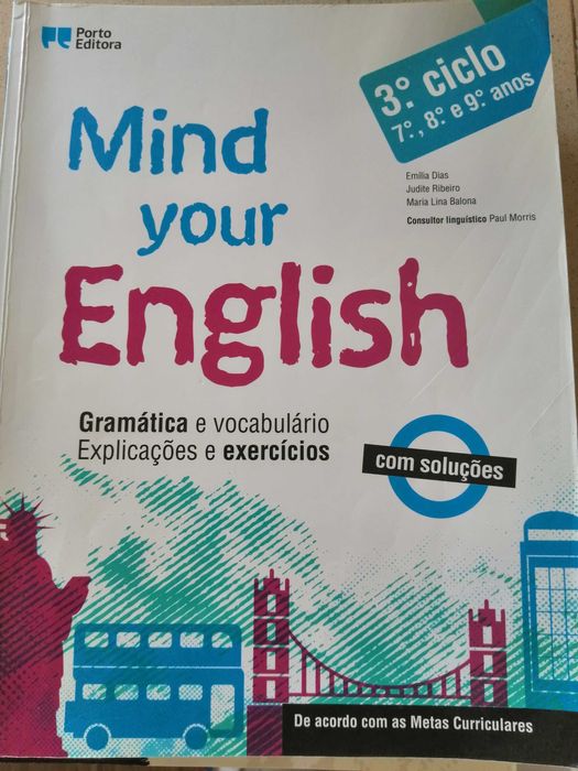 Livro Mind your English 3º ciclo