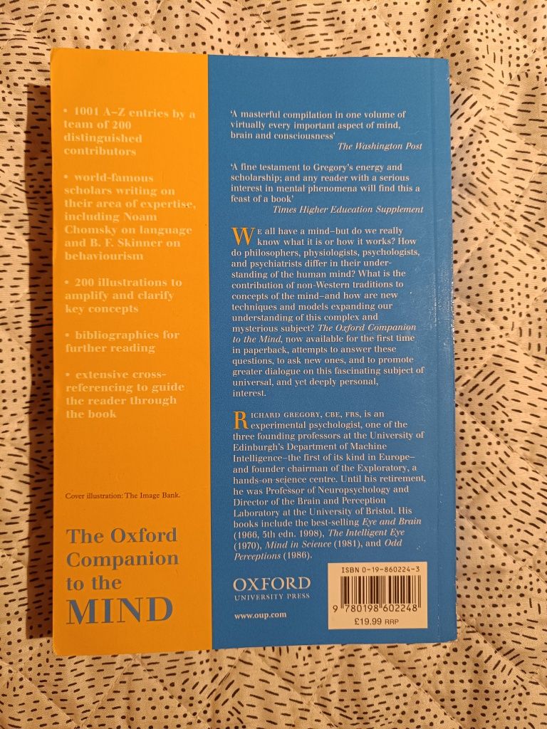 Livro "The Oxford Companion to the Mind" (portes grátis)