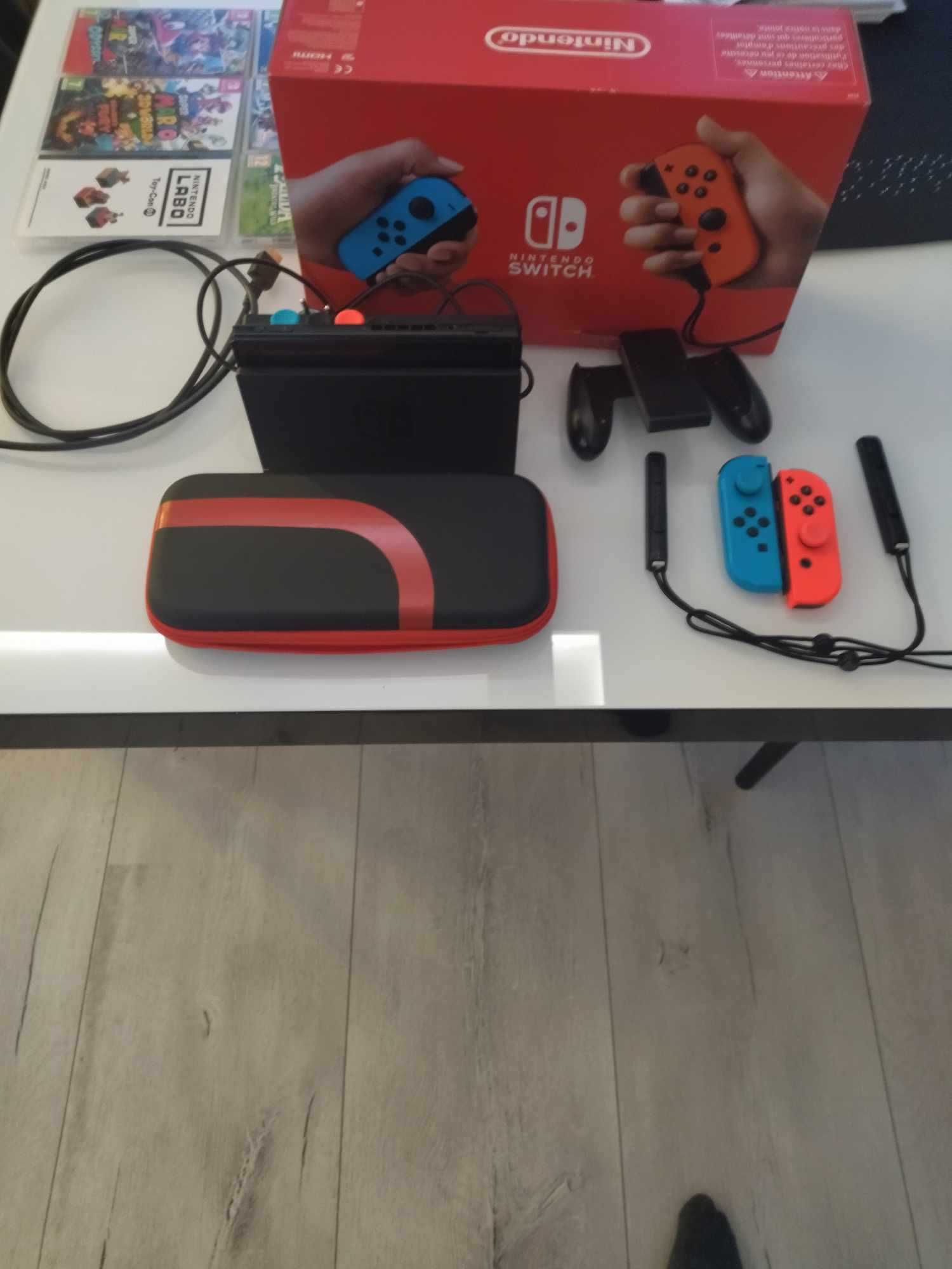 Konsola Nintendo Switch + zestaw gier