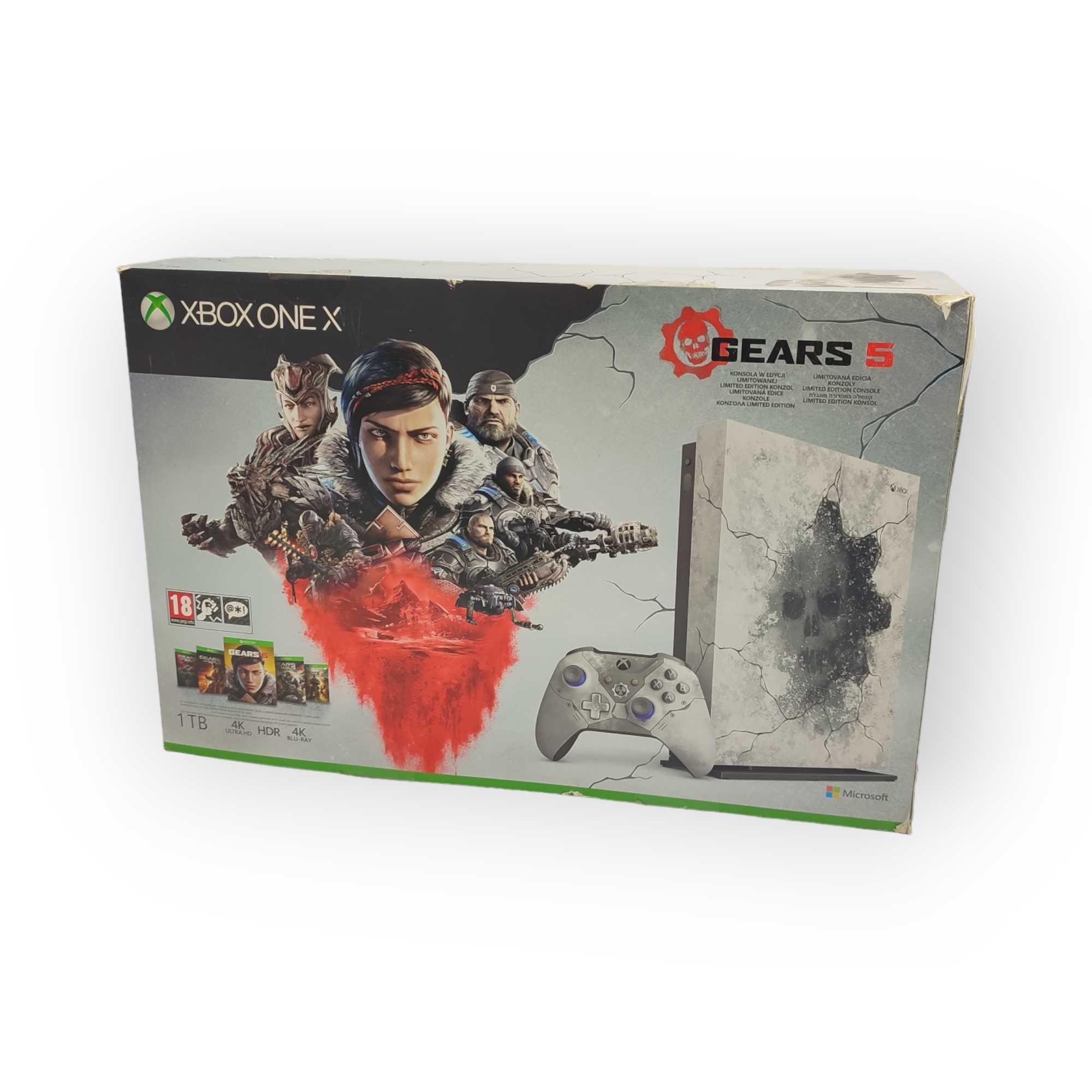 Konsola Xbox One X 1 TB Gears of War