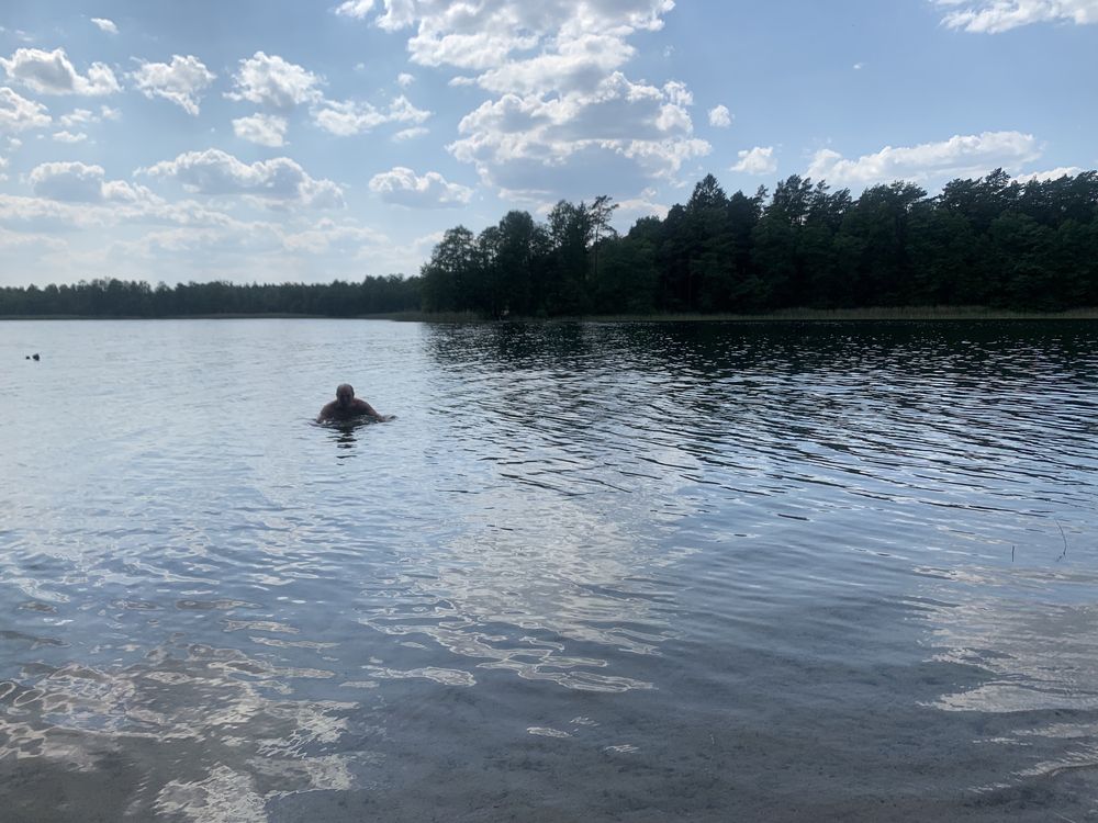 Mazury-Jerutki. Domek. 150m jez. Marksoby, las 50m