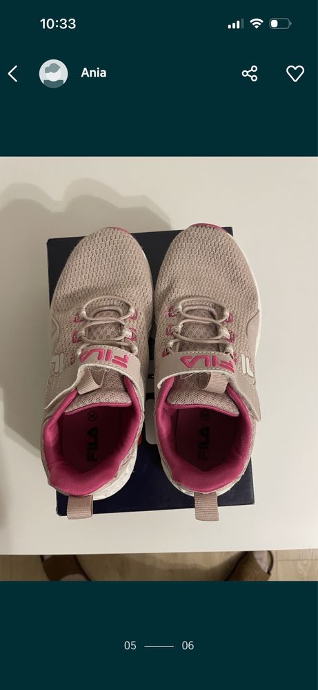 Buty dziewczęce Fila r.34
