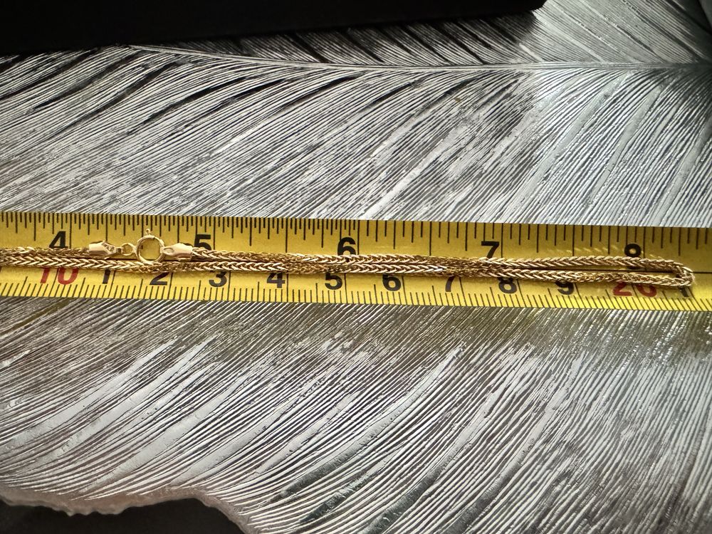 Nowy zloty 585 14k lancuszek lisi ogon 42cm 4,03g