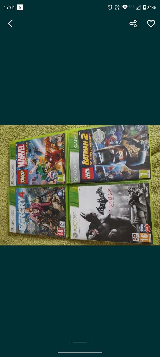 3 gry na Xbox 360( brak LEGO Marvel)