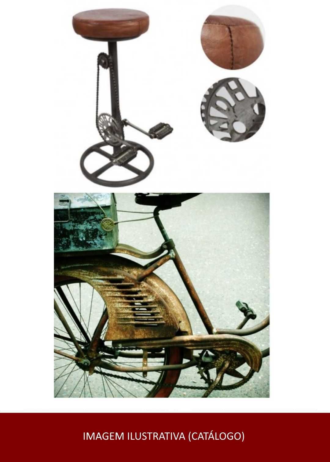 Banco Alto Industrial tipo Bicicleta