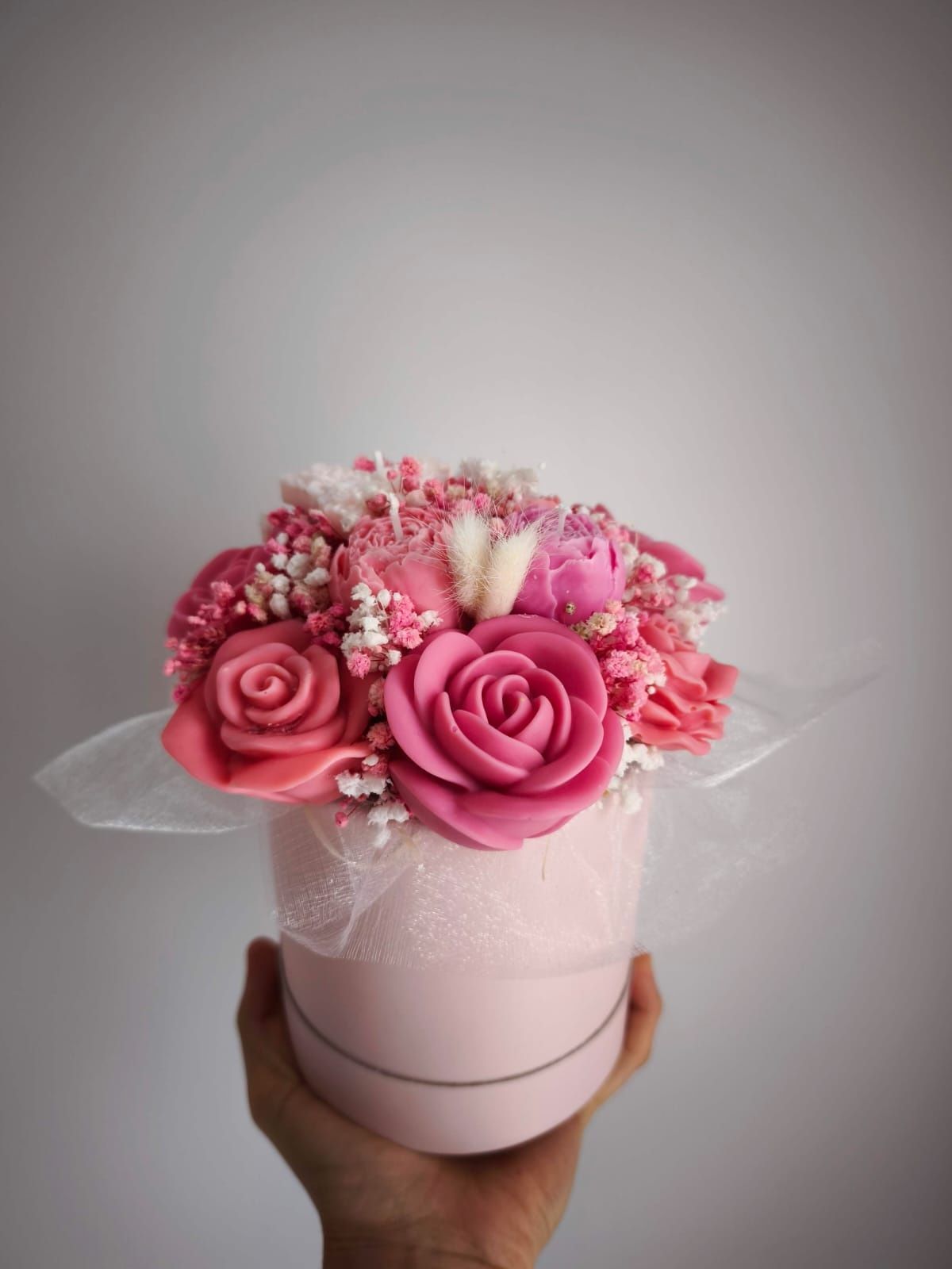 Flower box z wosku sojowego