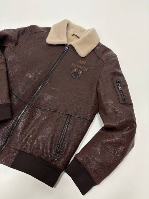Куртка шкіряна Air Force | Чоловіча L/XL | натуральна шкіра