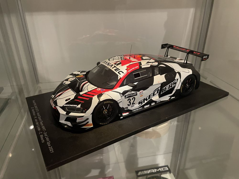 Audi R8 LMS GT3 24h Spa 2021 Vanthoor/van der Linde/Weerts Spark 1:18