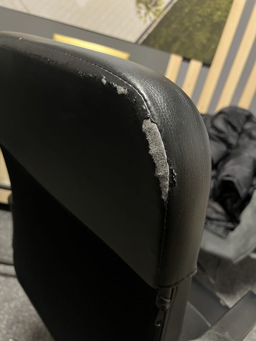 Fotele biurowe czarne 2x