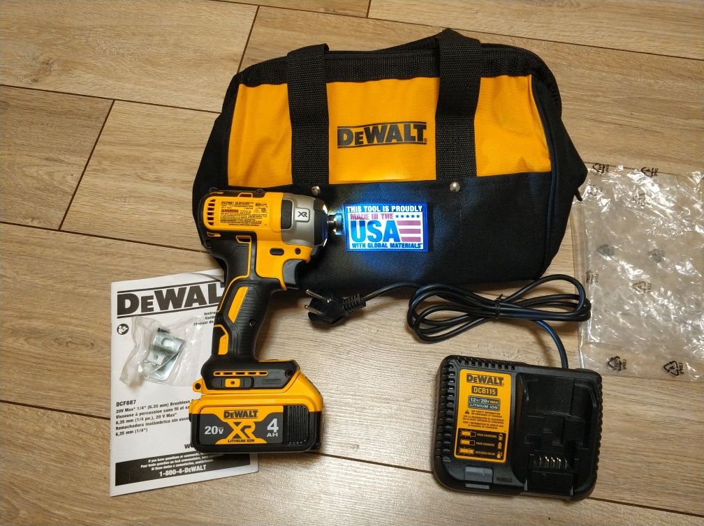 Хит!Шуруповерт аккумуляторный гайковерт импакт DeWalt DCF887 20 V