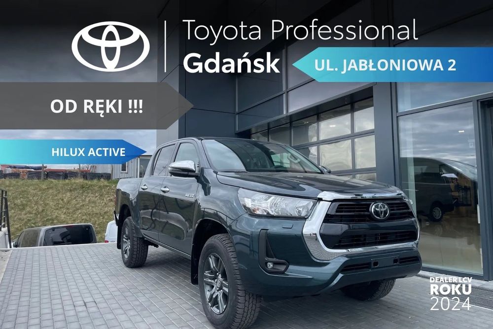 Toyota Hilux 2025 TOYOTA HILUX ACTIVE 2.8 48V MHEV 204KM Automat - Od ręki!!!