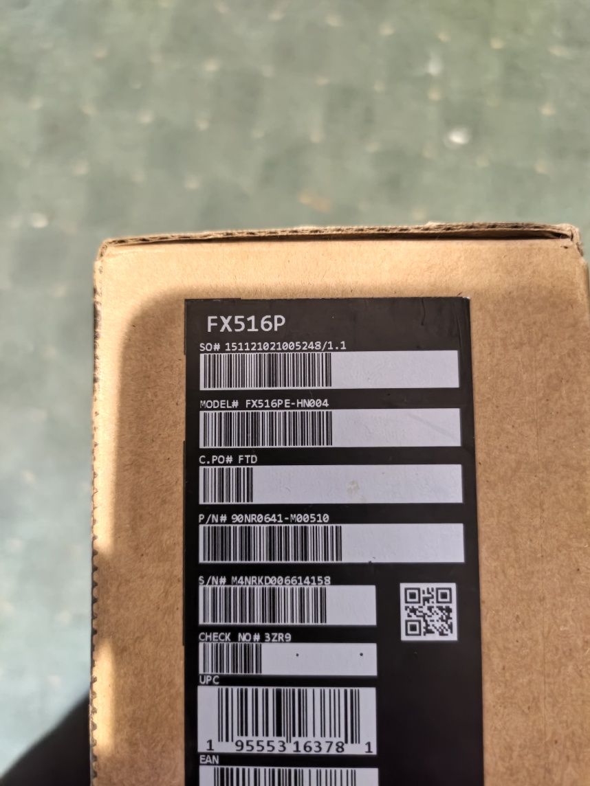 Asus TUF Dash FX516P (не рабочий)