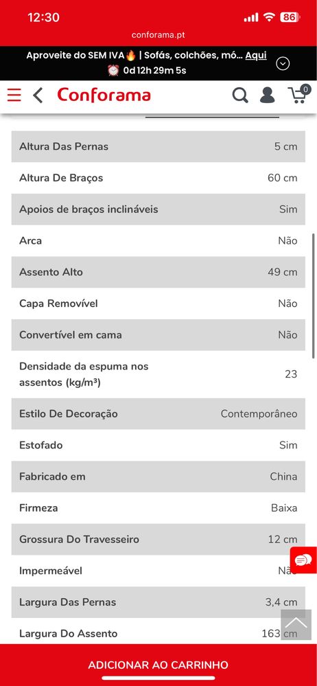 Sofá ZEUS 3 lugares relax CASTANHO